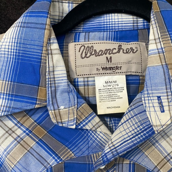 Vintage Wrangler Plaid Rework Crop - Picture 2 of 6